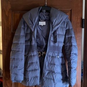 Hooded puffer coat